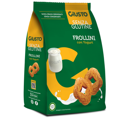 GIUSTO S/G FROLLINI YOGURT250G