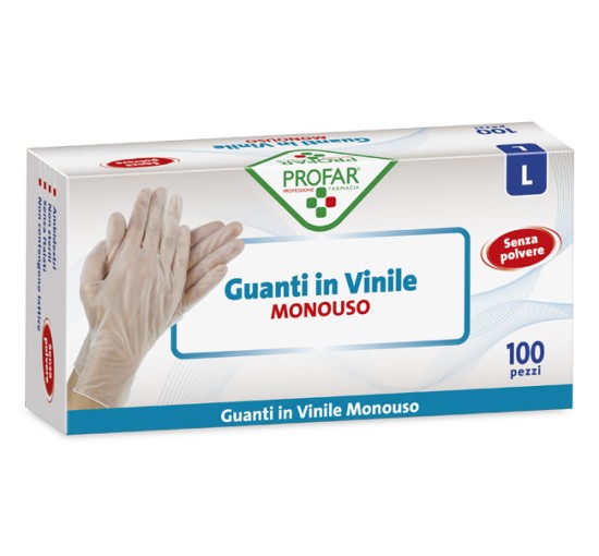PROFAR GUANTO VINILE L 100PZ