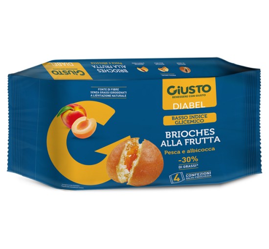 GIUSTO DIABEL BRIOCHE FRUTT4PZ