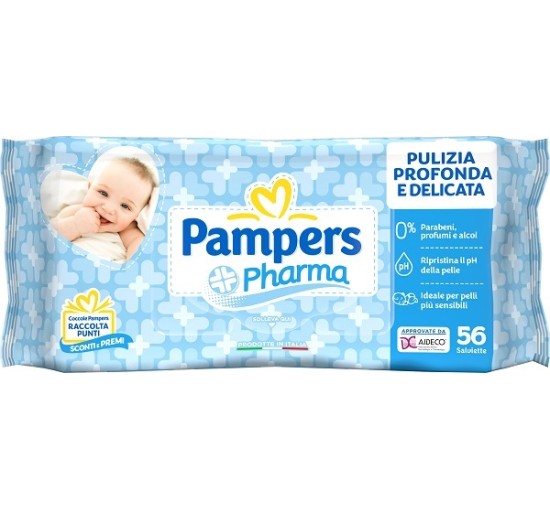 PAMPERS PHARMA SALVIETTE 56PZ