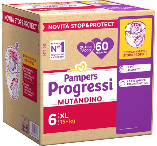 PAMPERS PROG MUT QUADRI XL 60P