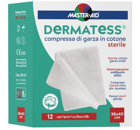 DERMATESS COT GARZA 36X40 12PZ