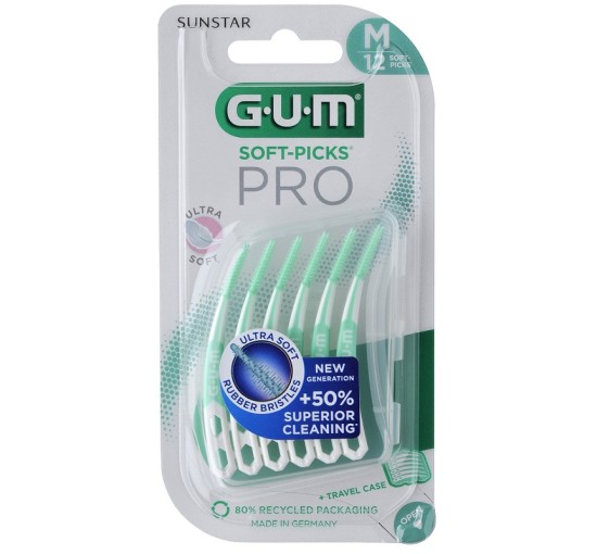 GUM SOFT PICK PRO MEDIUM 12PZ