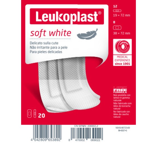 LEUKOPLAST Soft White Ass.20pz