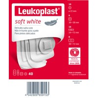 LEUKOPLAST Soft White Ass.40pz