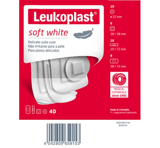 LEUKOPLAST Soft White Ass.40pz