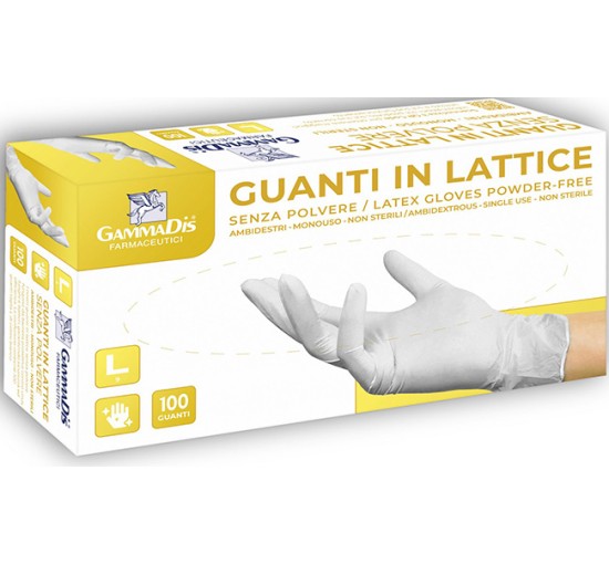 GUANTI LATTICE S/POLV S 100PZ