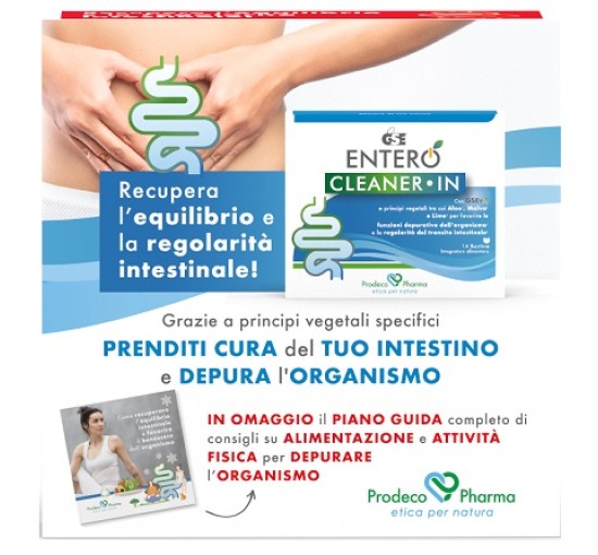 GSE ENTERO CLEANER IN + COUPON Integratore Alimentare Equilibrio Flora Batterica Intestinale