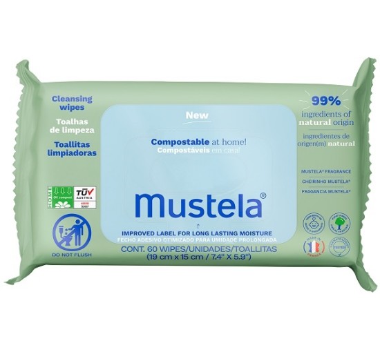 MUSTELA SALVIETTE COMPOST 60PZ