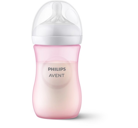 AVENT BIB NAT 3,0 ROSA 260ML