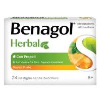 BENAGOL HERBAL MIELE 24PAST