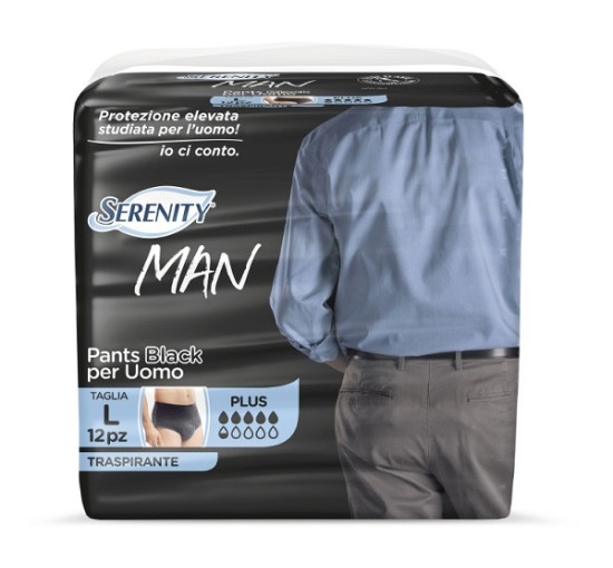 SERENITY MAN PANTS BLACK L 12P