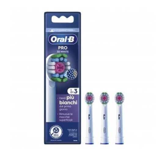 ORALB PW REFILL 3D WHITE 3PZ