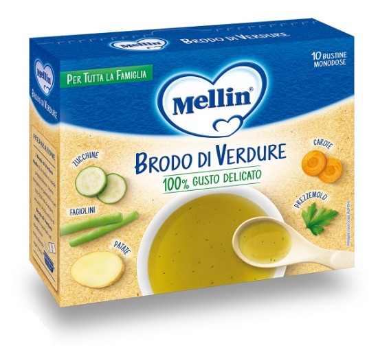 MELLIN BRODO VERDURE 10X8G