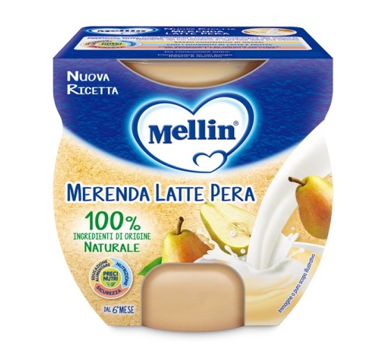 MELLIN Mer.Latte/Pera 2x100g