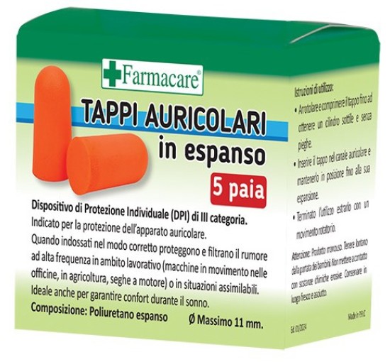 TAPPI AURICOLARI ESPANSO 5PAIA