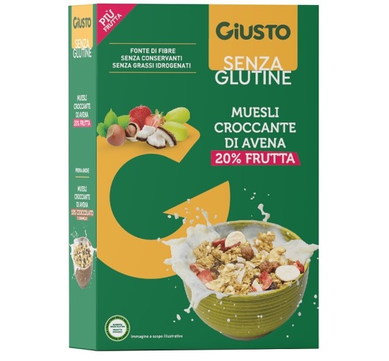 GIUSTO S/G MUESLI AVE/FRUT275G