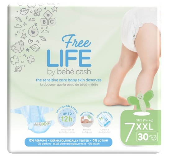 FREELIFE BEBECASH XXL TG7 30PZ