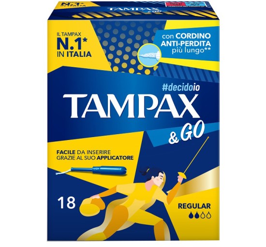 TAMPAX &GO REGULAR 18PZ