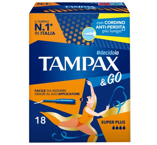 TAMPAX &GO SUPER PLUS 18PZ