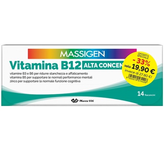 MASSIGEN VITAMINA B12 14+14FL