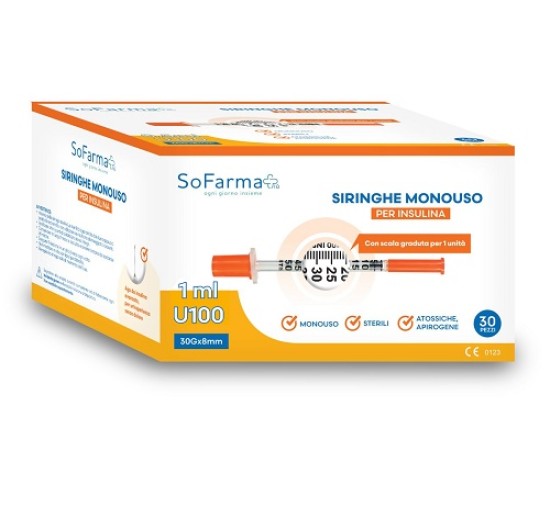 SIRINGA INSULINA 1 30PZ SOFARM