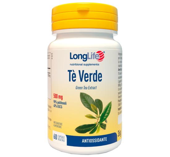 LONGLIFE TE' VERDE 500MG 60CPS