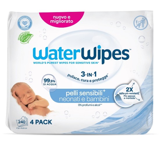 WATERWIPES BIO 4X60PZ