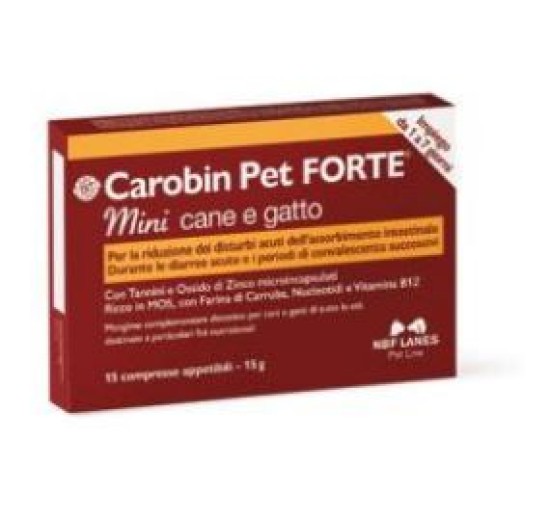 CAROBIN PET FORTE MINI 15CPR CAROBIN PET FORTE MINI 15CPR