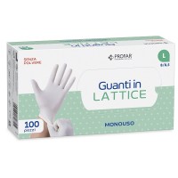 PROFAR GUANTO IN LATTICE SENZA POLVERE L 100 PEZZI