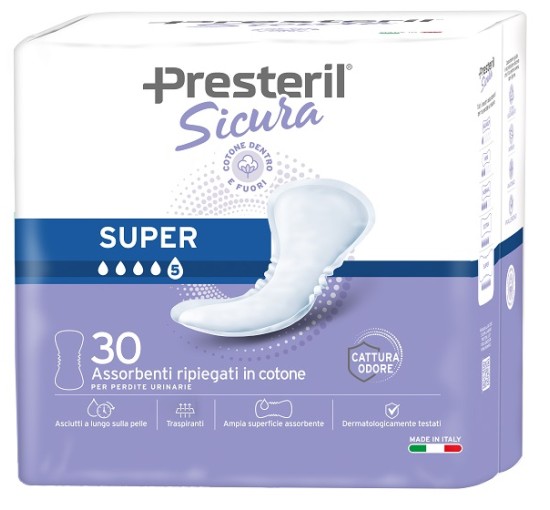 PRESTERIL SICURA AS SUPER 30PZ PRESTERIL SICURA AS SUPER 30PZ
