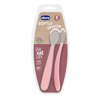 CH CUCCHIAIO SIL DOPP ROSA 6M+