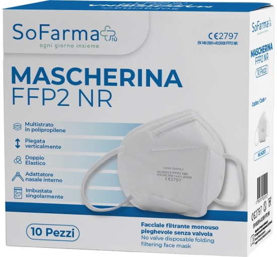 MASCHERINA FFP2 BI 10PZ SOFARM
