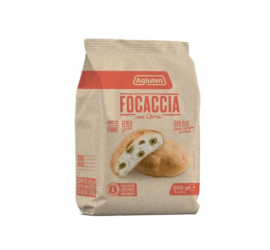 AGLUTEN FOCACCIA OLIVE 200G AGLUTEN FOCACCIA OLIVE 200G