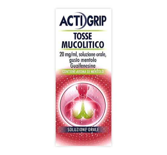 ACTIGRIP TOSSE MUCOLITICO*orale soluz flacone 150 ml 20 mg/ml