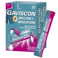 GAVISCON BRUCIORE E INDIGESTIONE*24 bust 500 mg + 213 mg + 325 mg