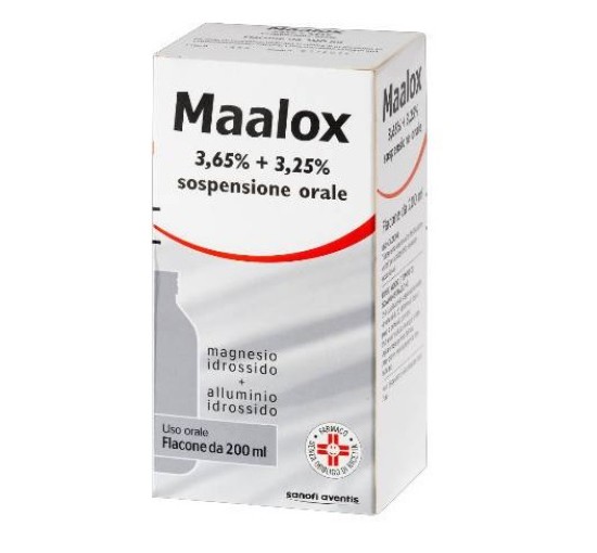 MAALOX*OS SOSP 200ML3,65+3,25%
