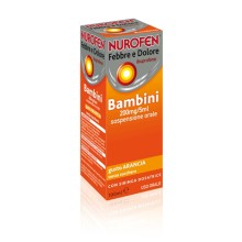 Nurofen Febbre E Dolore Sospensione Orale 100 ml 200 mg/5 ml Arancia Senza Zucchero Con Siringa