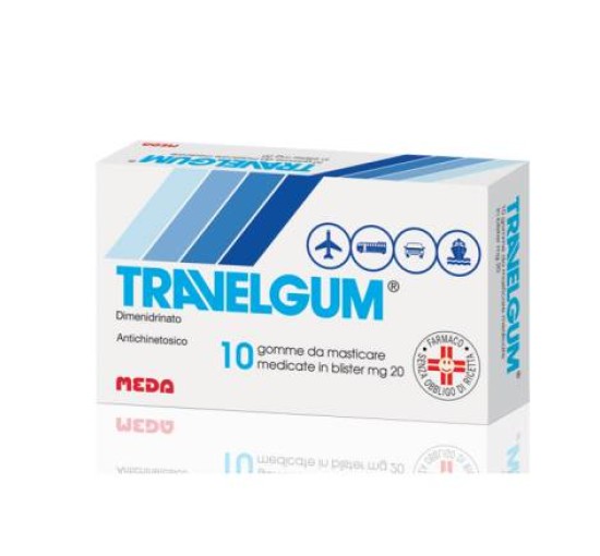 TRAVELGUM*10 gomme mast 20 mg