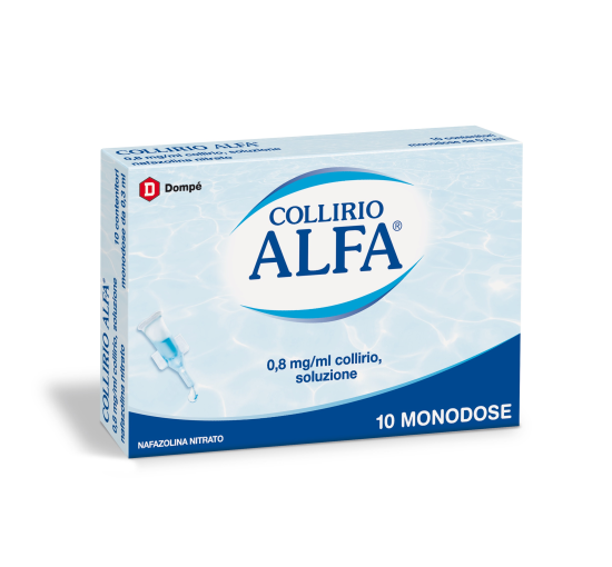 COLLIRIO ALFA DECONGESTIONANTE*10 monodosi collirio 0,3 ml 0,8 mg/ml