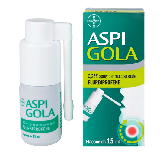 ASPI GOLA*spray mucosa orale 15 ml 0,25%