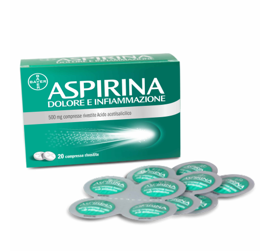 ASPIRINA DOLORE E INFIAMMAZIONE*20 cpr riv 500 mg