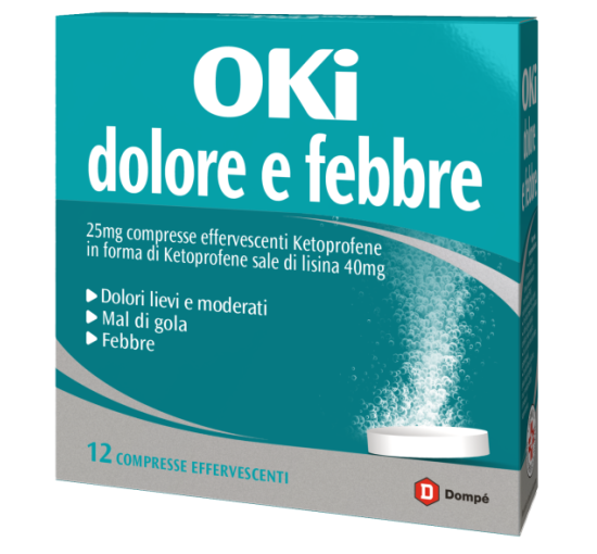 OKI DOLORE E FEBBRE*12CPR EFF