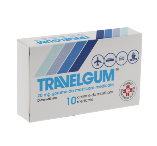 TRAVELGUM*10GOMME MAST 20MG