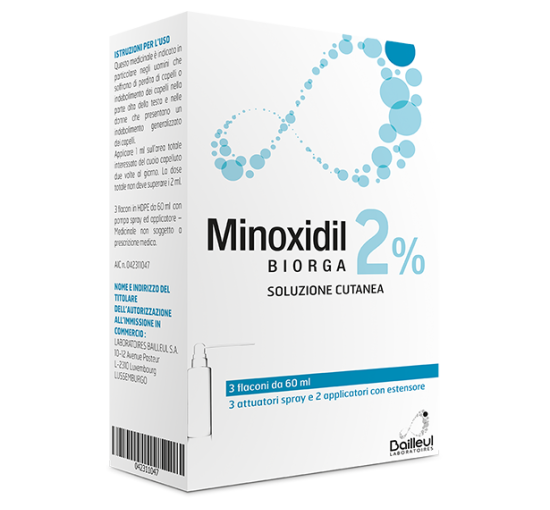 MINOXIDIL BIORGA*SOL CUT 3FL2%