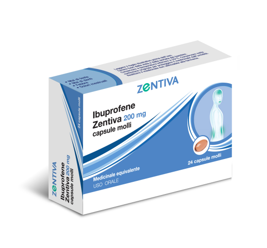 IBUPROFENE ZEN*24CPS MOL 200MG