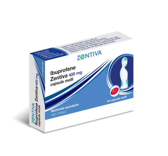 IBUPROFENE ZEN*10CPS MOL 400MG