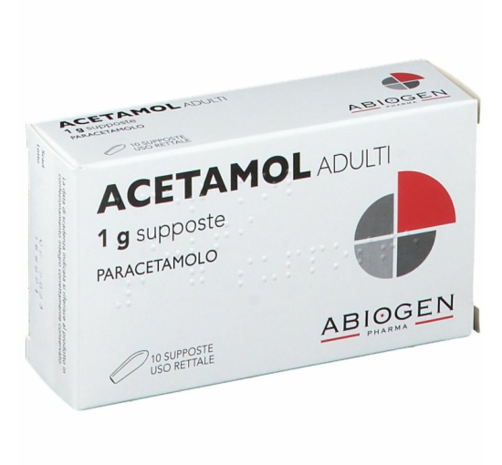 ACETAMOL*AD 10SUPP 1G