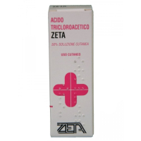 ACIDO TRICLOROACETICO (ZETA FARMACEUTICI)*soluz cutanea 1 flacone 10 ml 50%