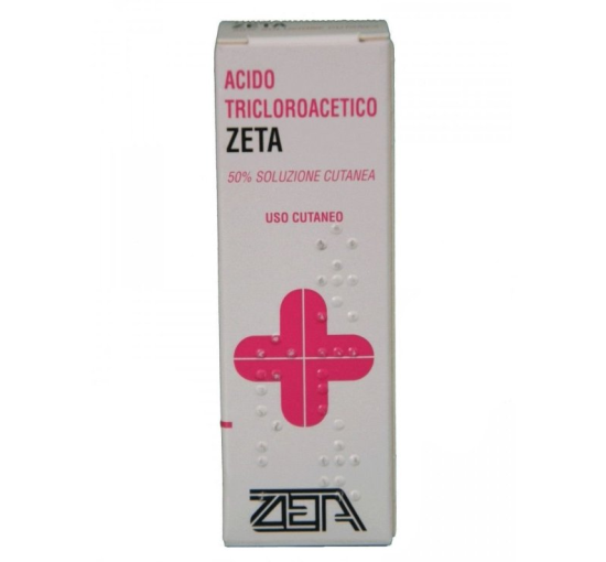 ACIDO TRICLOROACETICO (ZETA FARMACEUTICI)*soluz cutanea 1 flacone 10 ml 50%